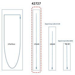 Porte zippée Réf. 42727 - (170 × 30 cm)