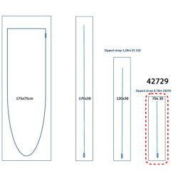 Zip door Cat. No. 42729 - (70 x 30 cm)