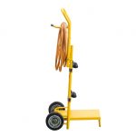 Chariot porte-bouteille Réf. 668 déplié vu de profil