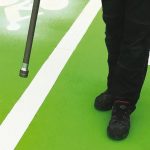 Pose des bandes thermocollées en situation